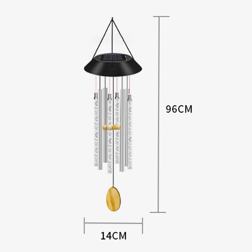 Solar Wind Chime Lights Acrylic Bubble Wand Ambient Lights Outdoor Waterproof Patio Decoration