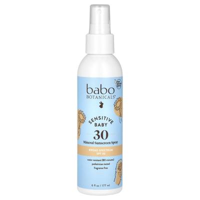 Дитячий, Мінеральний Сонцезахисний Спрей, SPF 30, Без Ароматизаторів, 177 мл (6 рідких унцій)