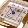 Citizen Eco-Drive SQUARE Collection Women's Watch 30mm Sapphire Glass White Mother of Pearl Rose Gold