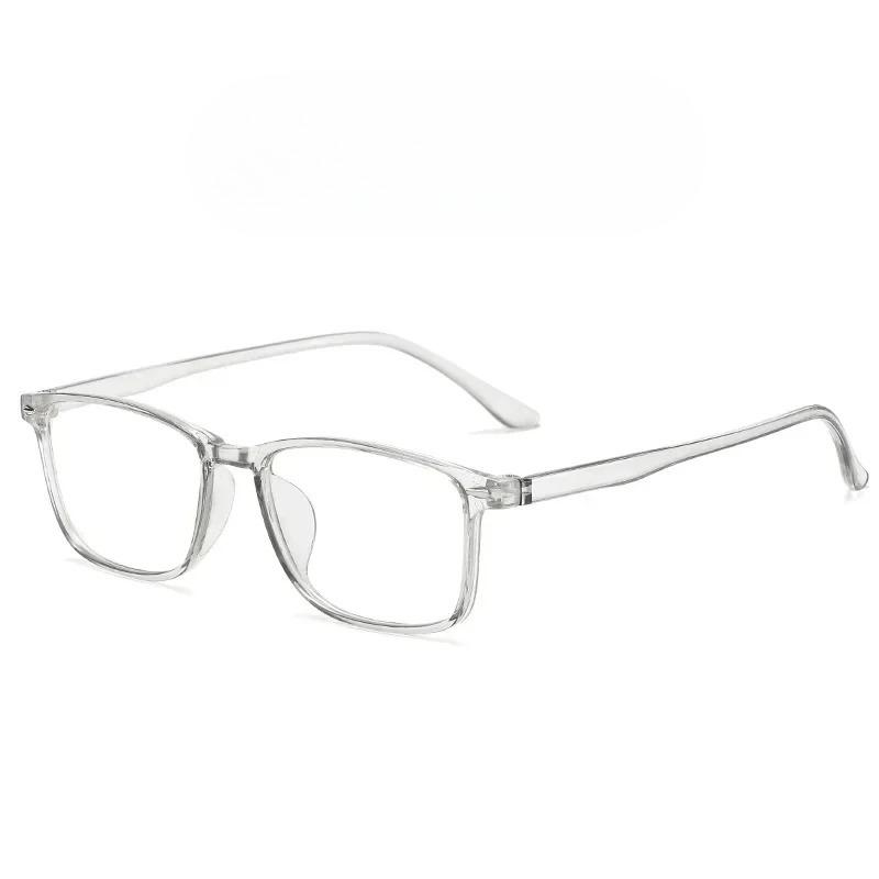 Unisex Design Myopia Prescription Lenses Eyeglasses TR90 Material Anti Blue Light Rectangle Eyewear for Computer Reading Presbyopia Eye Protection