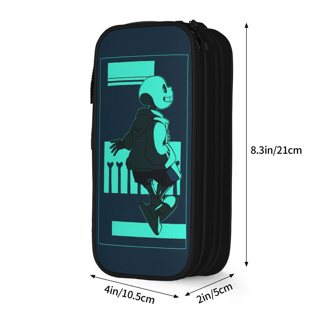 Game Undertales Sans Pencil Cases Fashion Pen Box Bag Student Large Storage Students School Gifts Pencilcases