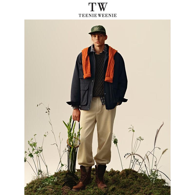 Teenie Weenie Men's Retro Badge Lapel Coat