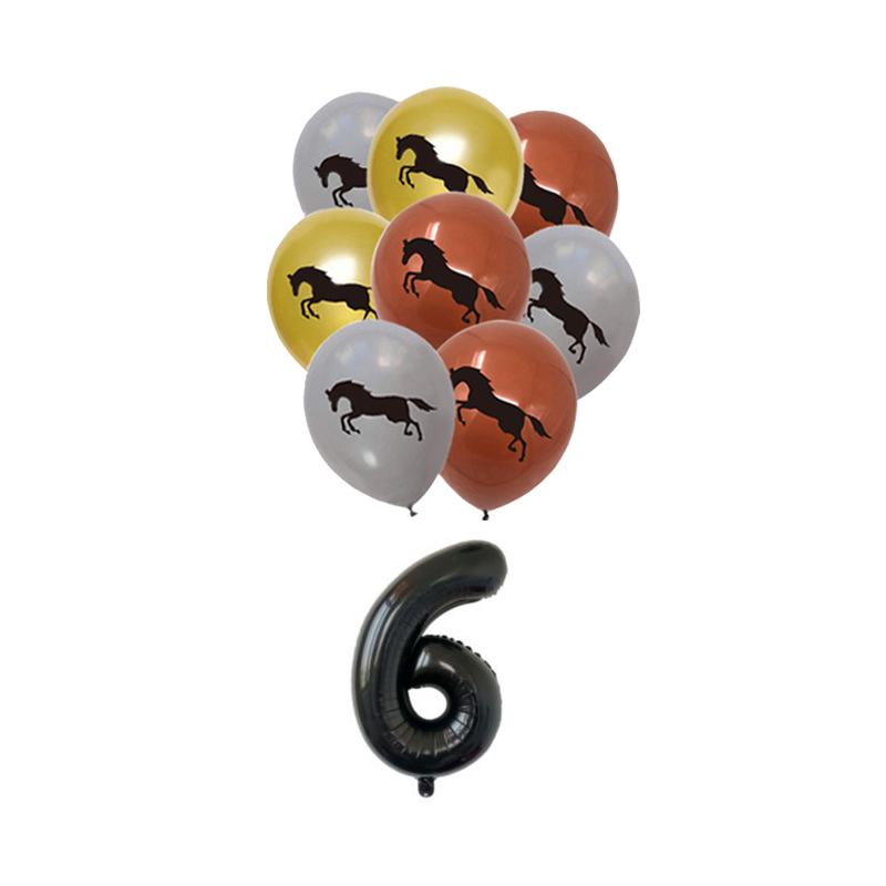 Temă Cursă de Cai Veselă de Unică Folosință Petrecere Farfurii de Hârtie Baloane Zi de Naștere Petrecere Cowboy Băiat Fermă Baby Shower Decor Consumabile