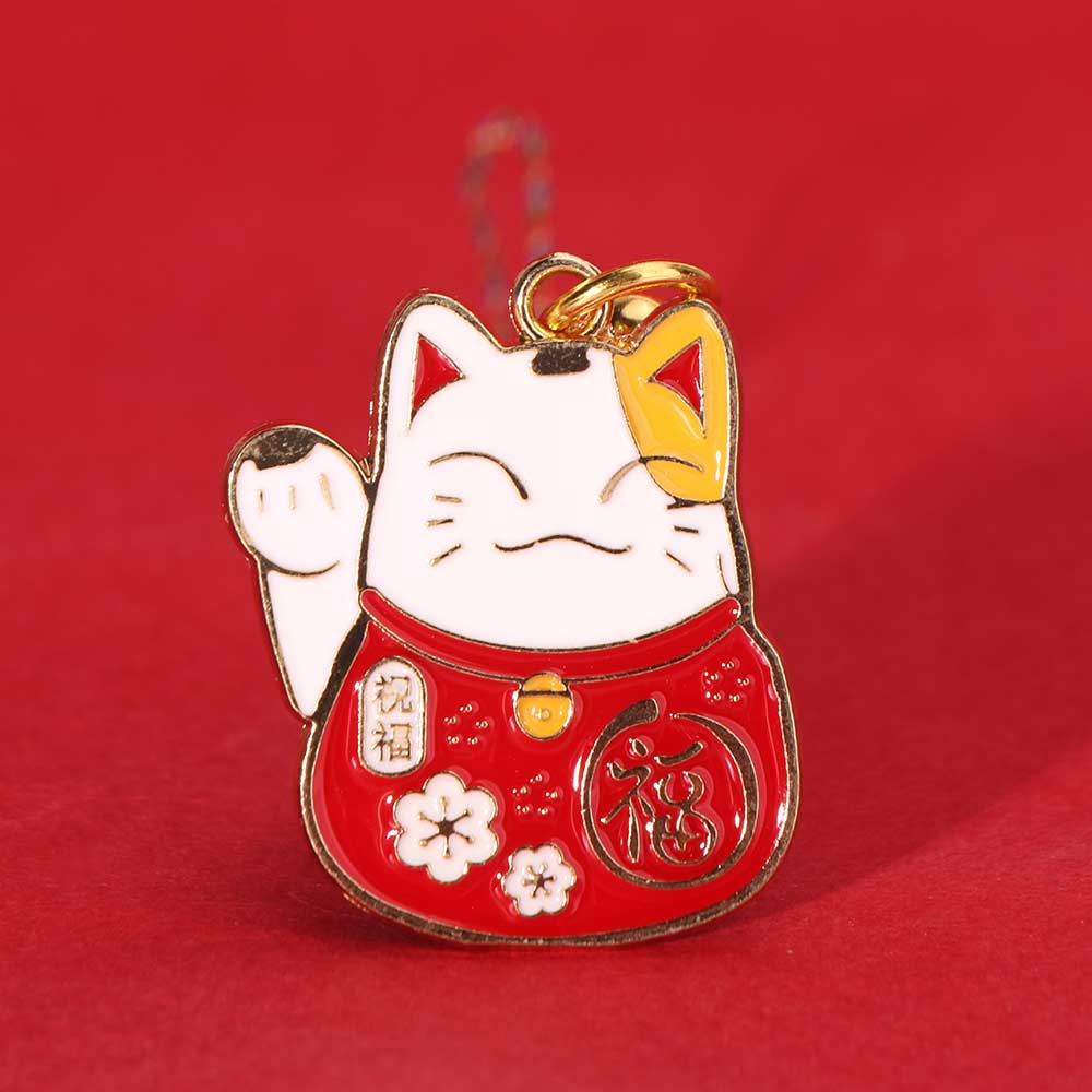 Lucky Cat Lucky Cat Phone Strap Chinese Style Fortune Cat Phone Chain Ornament