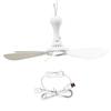 Ceiling Fan Hanging Fans 6 Leaves USB Outdoors Dual-Use Small Indoor for Camping Restaurant Canopy Tent Living Room