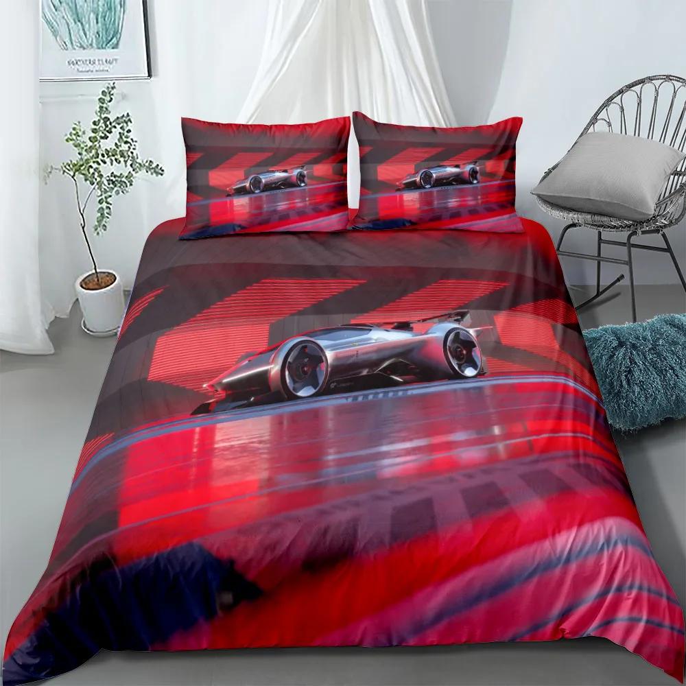 Gt3 Rally Bettbezug-Set King Queen Double Full Twin Einzelbett Größe Bettwäsche Set