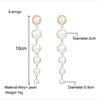 Earrings for Women French Retro Simple Pearl Earrings Temperament Long Tassel Earrings Fashion Jewelry Wholesale