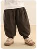 Kaka Panda Kids' Winter Warm Cotton Pants - Thickened Long Pants for Boys, Girls, Toddlers, and Babies.