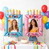 28-inch Princess Theme Balloon Photo Frame,Foil Selfie Booth Prop,Suitable for Birthday Parties & Celebrations,Party Decoration