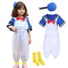 Angenster Halloween Donald Duck Costume for Kids, Sailor Uniform, Navy Style, 5-Piece Set (Jacket, Suspenders, Bowknot, Hair Accessories, and Socks)