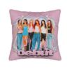 Katseye Kpop Style Square Pillow Cases Cushion Cover Vintage Zippered Decorative Throw Pillow Case Cover For Home 45X45Cm