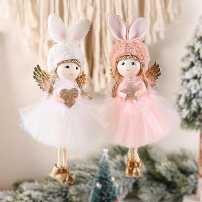 2Pcs Christmas Angel Ornament Doll Pendant DIY Crafts, Figurine Ornaments