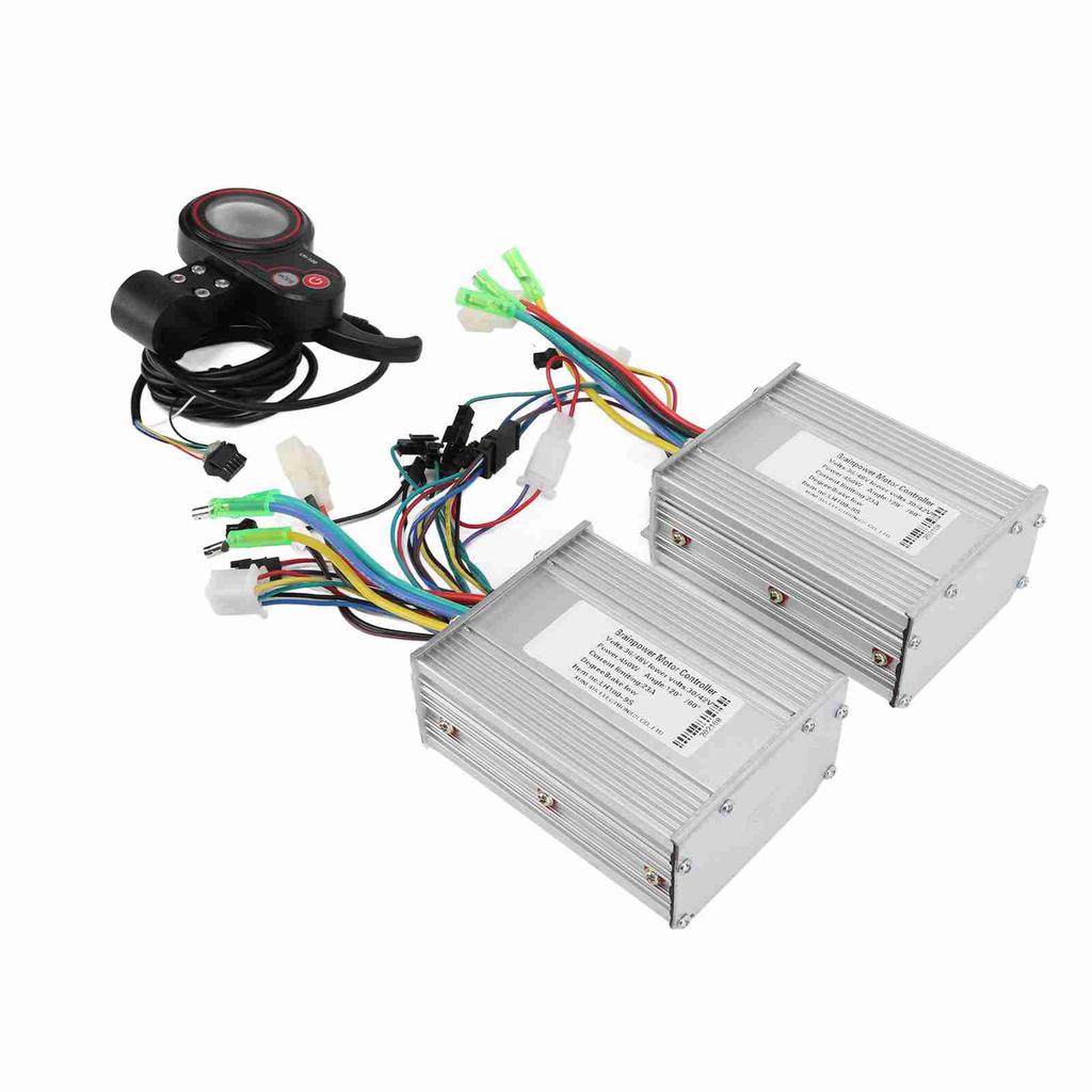 Dual Drive 3648V 450W Electric Bike Brushless Controller LH100 Color LCD Screen Display