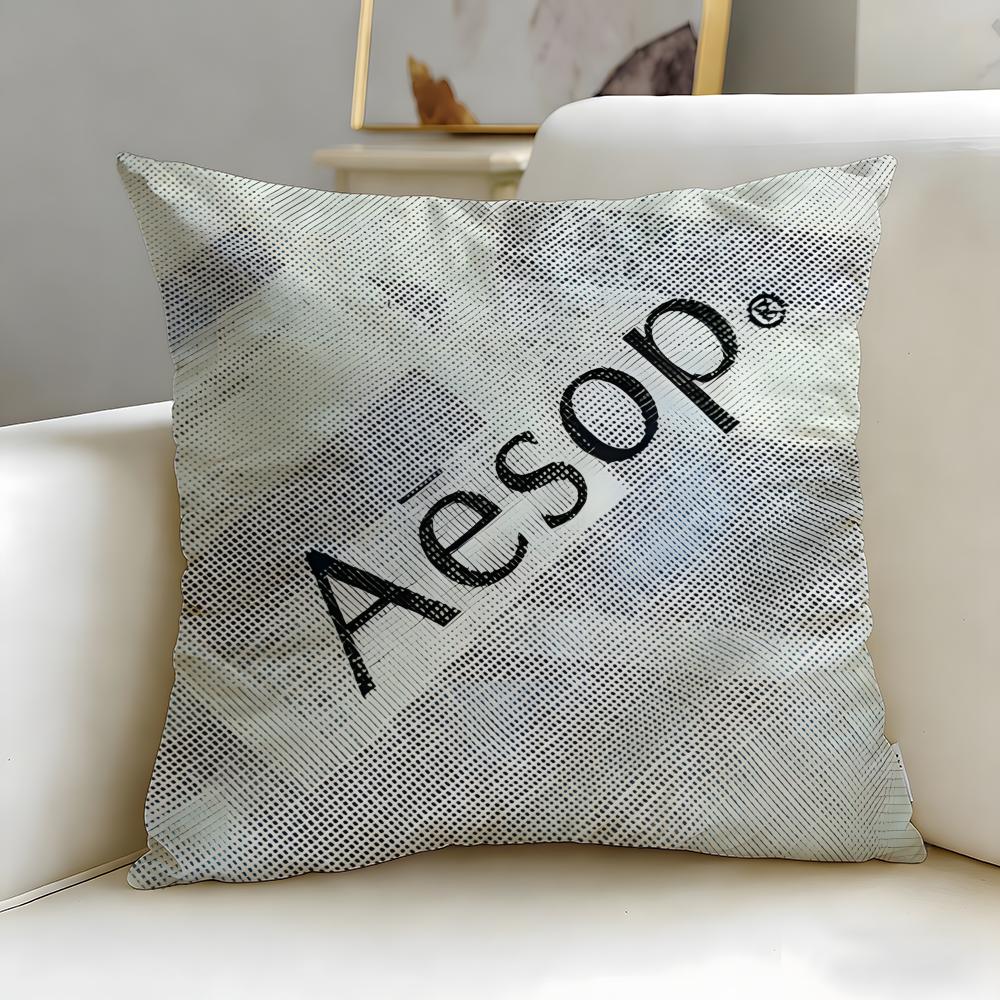 

classic skincare brand Aesop Cushion Cover Soft & Easy-Wash Pillow Case – Versatile for Couch, Bed, Travel and Office 30cmx30cm