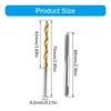 Metric Tap Drill Bit Set 2Pcs M5x0.8 Straight Flute Thread Tap 2Pcs 4.2mm Twist Drill Bit Coated Screw Threading Tool