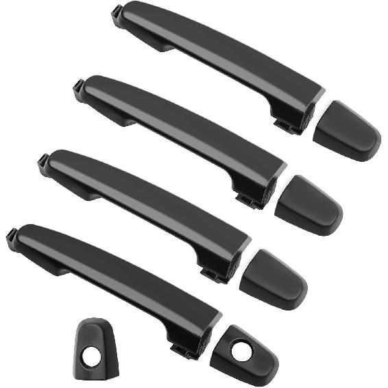Exterior Door Handle 4Pcs Front Rear Driver & Passenger Side, Compatible With Toyota Camry 2002-2006, 03-13 Corolla Matrix, 04-09 Prius, 2002-2003