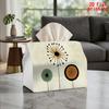 1pc Modern Abstract Dandelion Tissue Box Holder - Reusable Napkin Dispenser with Blower Lid Suitable for Kitchen, Farmhouse, Office, Parties, Picnics,