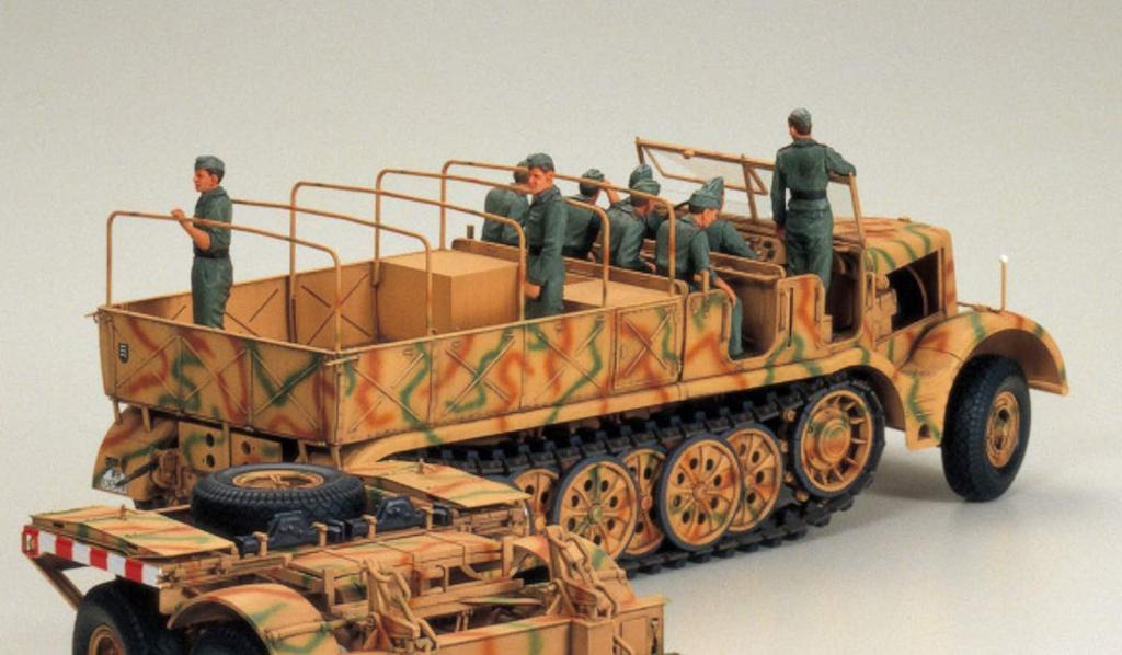 Tamiya Military Miniature Series 246 German Army Heavy Tank Transporter Plastic Model 35246 1/35 No. 18-Ton Half-Track