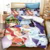 Anime Yu Gi Oh Duel Yugi Bedding Set Boys Girls Twin Queen Size Duvet Cover Pillowcase Bed Kids Adult Fashion Home Textileextile