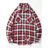 Retro Casual Brushed Long Sleeve Export Plaid Shirt