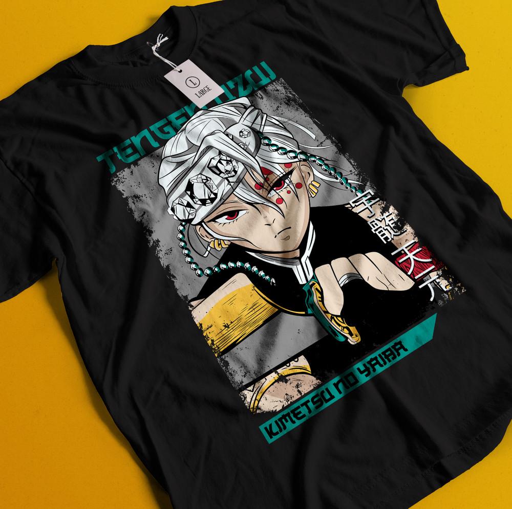

Рубашка Истребитель демонов Футболка Тенген Узуй Футболка Танджиро Футболка Мудзан Дома Кокушибо M