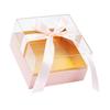 Floral Box Flower Square Shape Flower Box for Homes Pink Acrylic Paper Fabric Flower Preservation 1Pcs