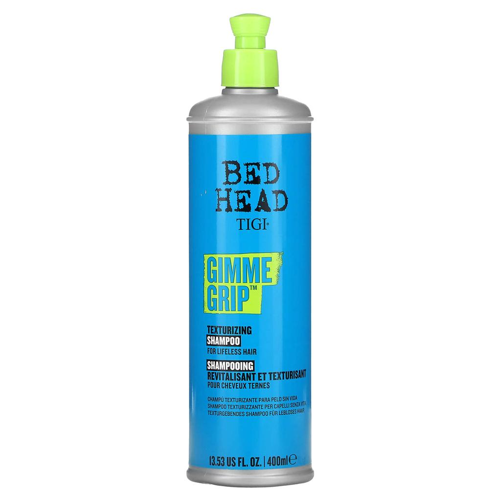 Tigi Bed Head, Gimme Grip, Texturizing Shampoo, for Dull Hair, 13.53 Fl Oz (400 Ml)