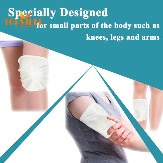 2Pcs Castor Oil Pack Wrap - Washable, Reusable, Castor Oil Compress Pad with Adjustable Elastic Strap