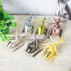 6 Colors Creative Helicopter Model Toys Metal Crafts Zinc Alloy Airplane Kids Toys Decorations Ornaments for Boys Children Gifts
