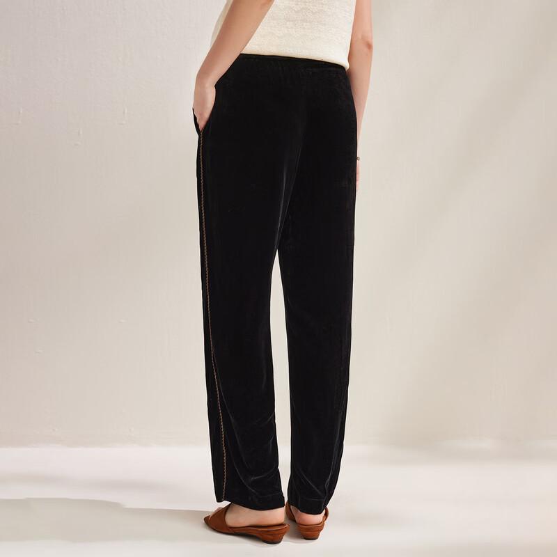 Zhaojun Women's Velvet Straight Casual Pants