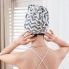 A Striped Quick-drying Head Towel, Comfortable and Fast-drying Hair Cap, Soft and Absorbent Towel, Premium Head Towel Bag