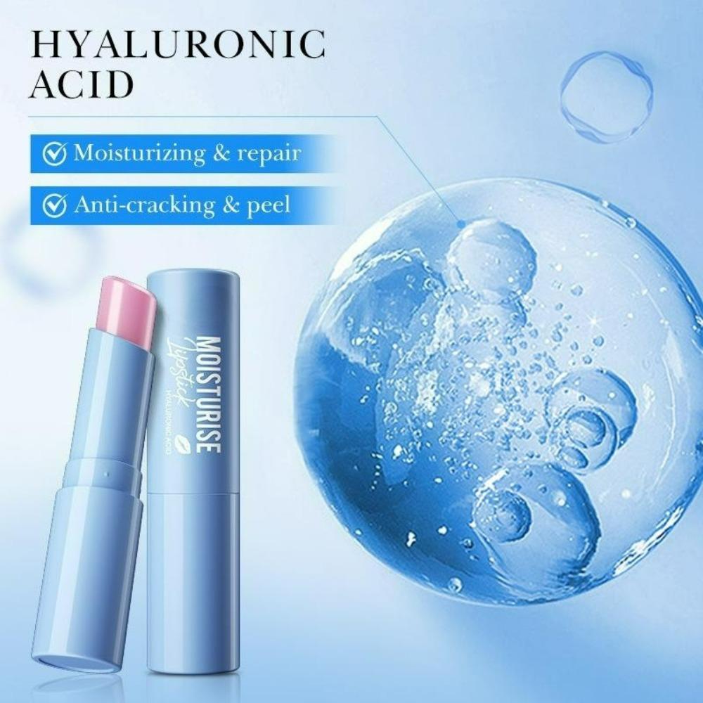 Hyaluronic Acid Lip Balm for All Skin Types Hypoallergenic,Glossy Finish,Moisturizing & Smoothing,Enhances Delicate Lips,Suitable for Sensitive Skin