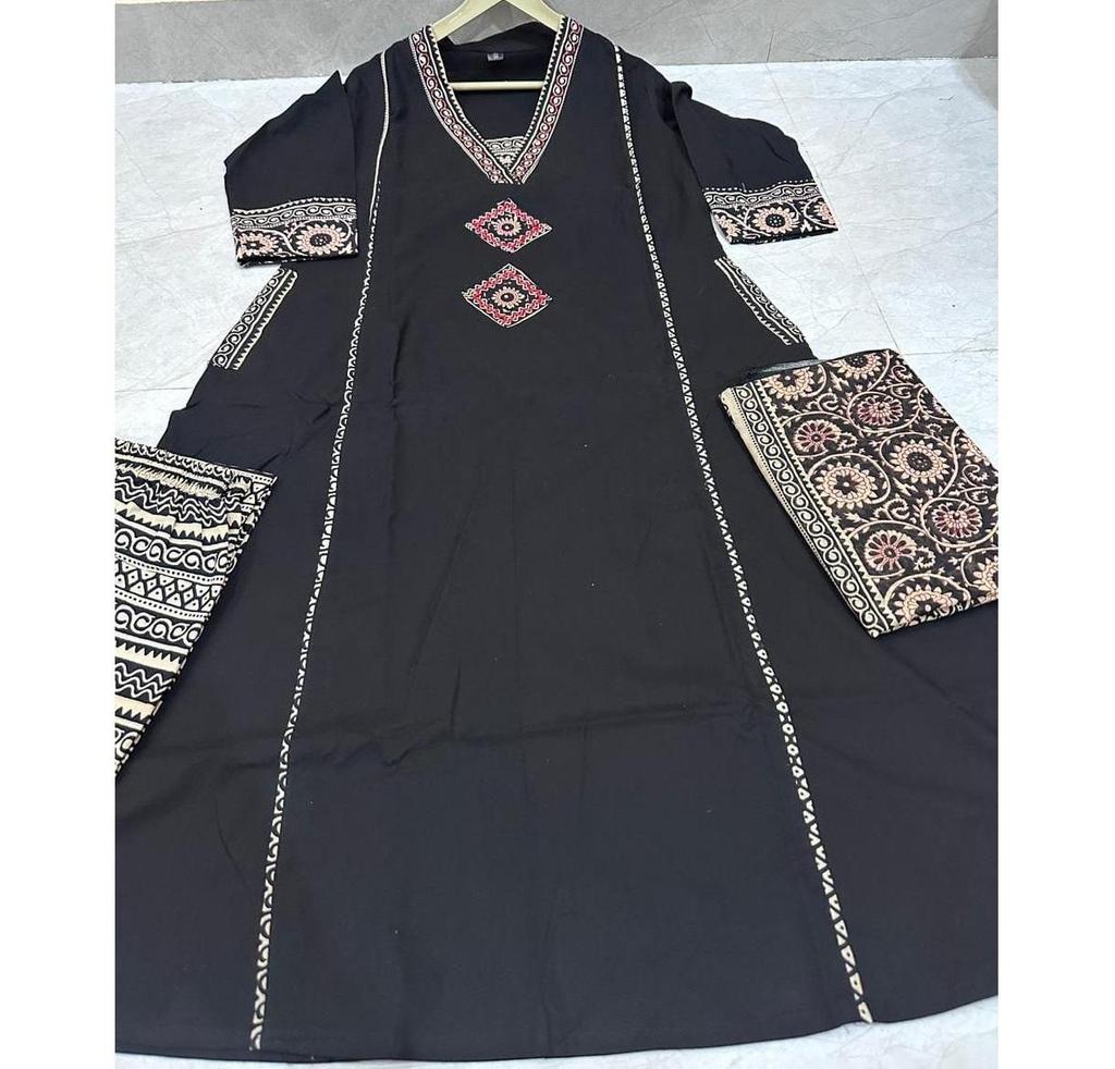 Women Bollywood Cotton Top Tunic Kurta Pant Dupatta Set Indian Designer Ethnic Wear Salwar Suit