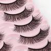 Hot Selling One Piece 7D Curly Natural Simulation Eyelashes Messy Dense and Large Curvature Eyelashes 10 Pairs Can Be Reused