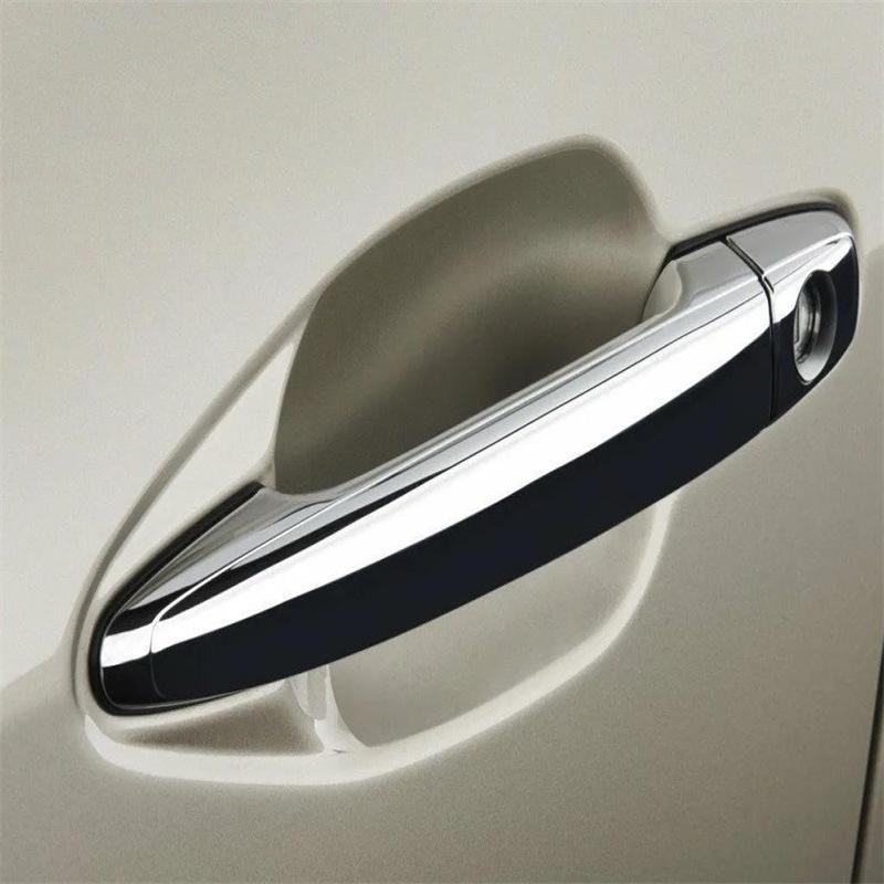 Kompatybilne z 06-21 Toyota Estima Previa Naklejka na klamkę i miskę drzwi z włókna węglowego.