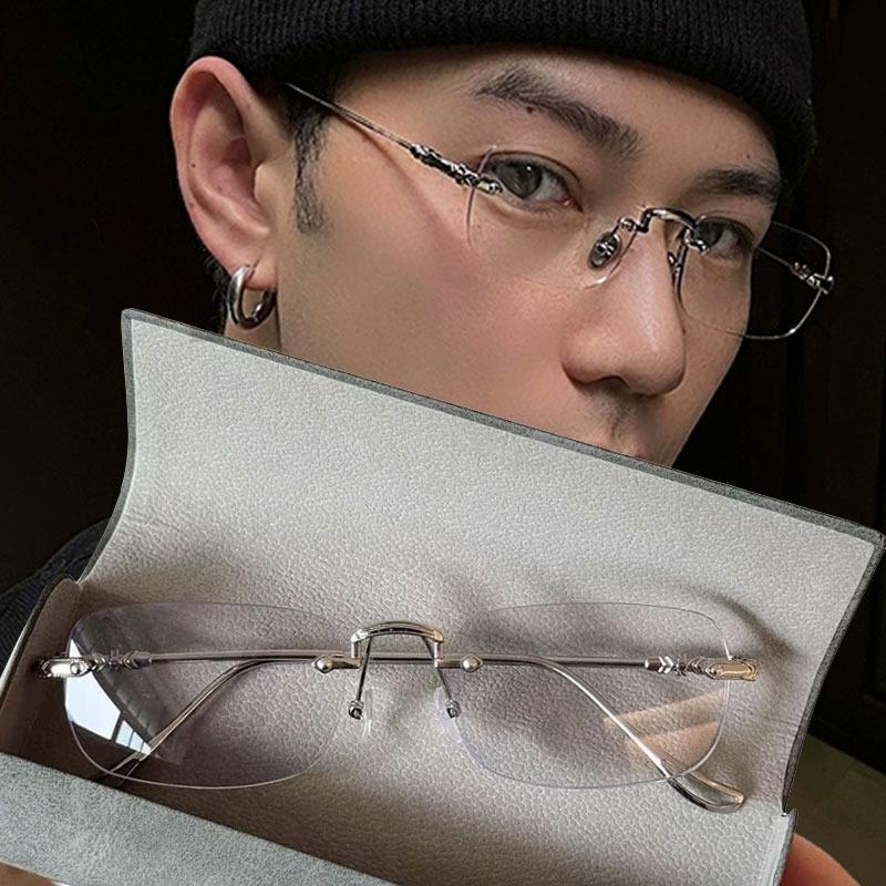 Women Retro Metal Eyeglasses Y2K Small Square Frame Glasses Clear Reading Spectacle Blue Light Blocking Eyewear