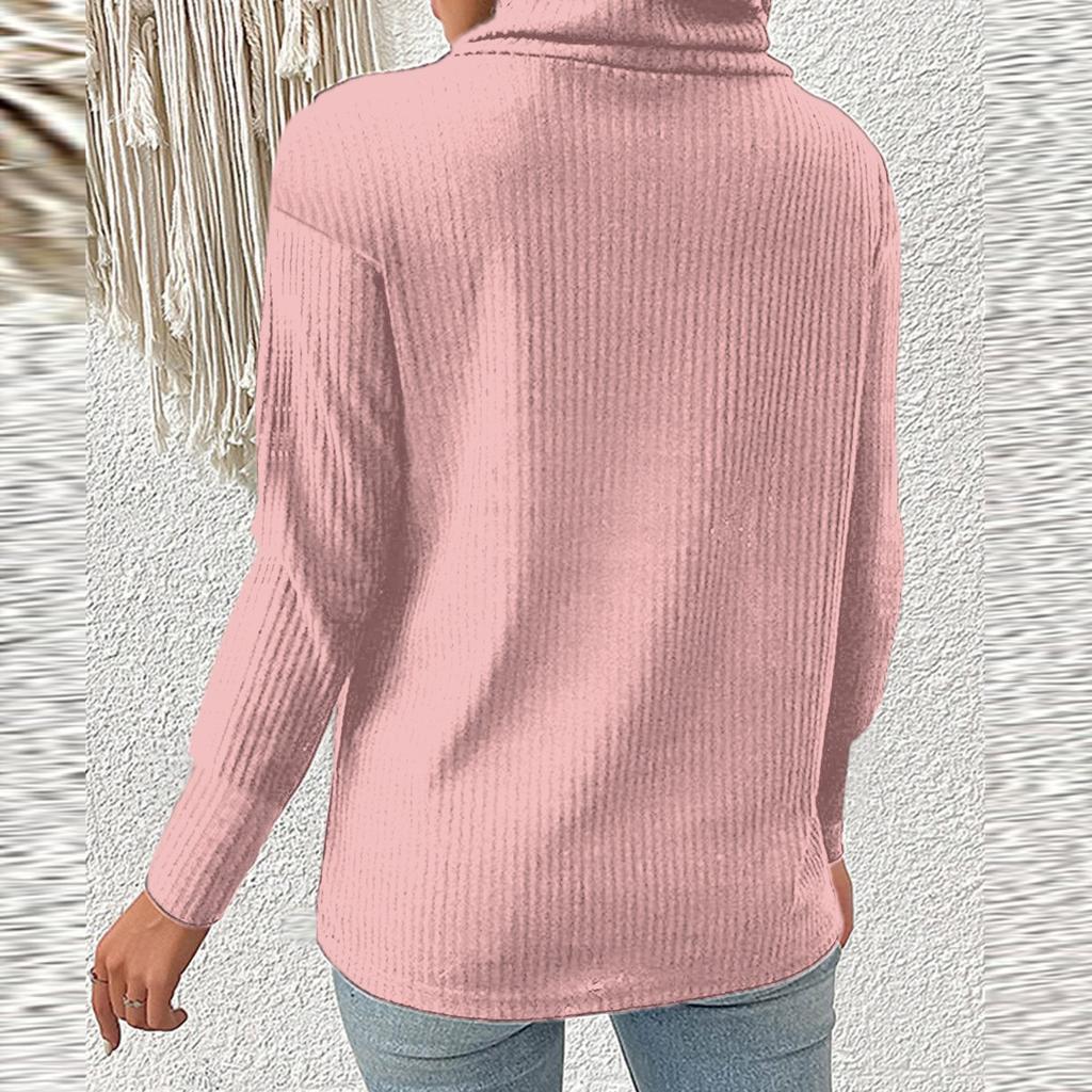 Fashion Womens  And Winter Loose Round Neck Long Sleeve Leopard Striped Stitching Of Cuffs Top