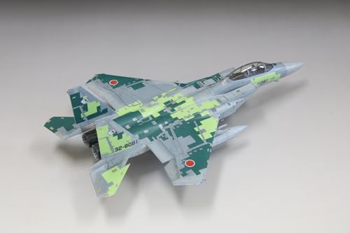 Fine Molds 1/72 Düsenflugzeug Serie, Japanische Luftselbstverteidigungsstreitkräfte F-15DJ Aggressor, Digitale Tarnung, Grün, Plastikmodell, FK05 (Flugzeug)