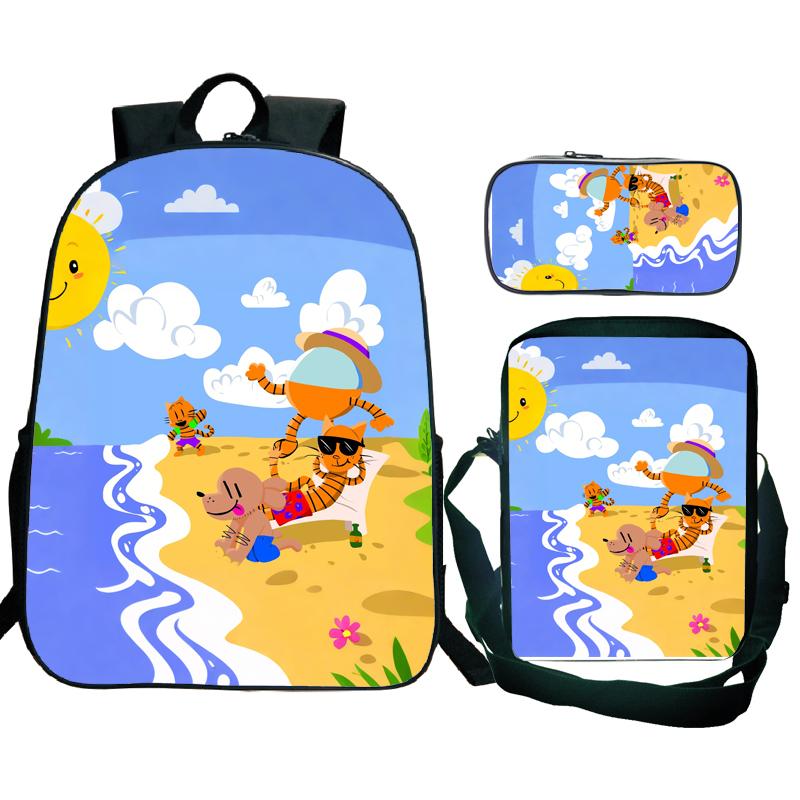 3 Stück Dog Man Rucksack Herren Jugendliche Port Reiserucksack Studenten Schule Umhängetasche Dogman Trend Laptop Rucksack