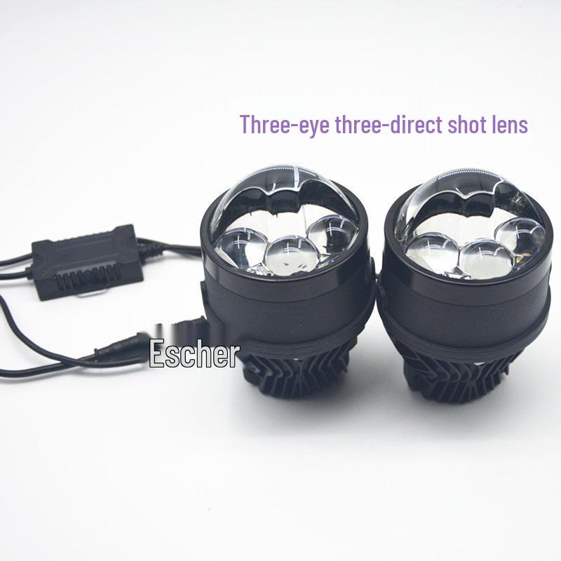 

Ford Car Modification Dual Laser Fog Lights: Three Direct Shot LED Lens with High/Low Beam Three Direct Shot Yellow Light