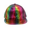 Fashion PU Rainbow Color Changing Hiphop Baseball Cap Snapback Hat Adult Outdoor Casual Trucker Caps Casual Bone Adjustable Hats
