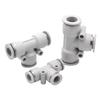Pneumatic Quick Connectors Straight Tee APE10