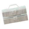 Game Card Organizer Plastic Handheld Flip Lid Large Capacity Transparent Trading Card Storage Box for Home Office