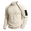 Men S Fleece Pullover Sweatshirt Long Sleeve Casual Stand Collar