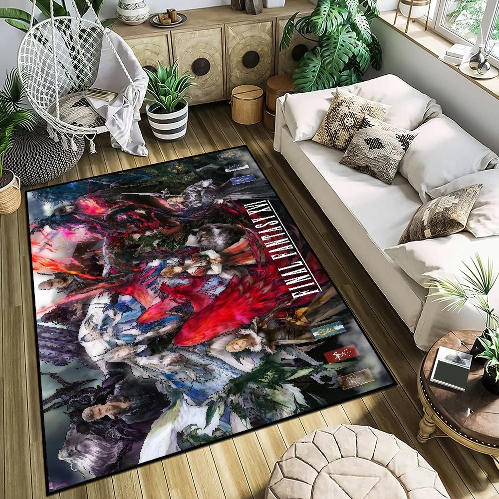 Spiel F-Final Fantasy XVI Kleiner Teppich Bettseite Küche Bad Wohnzimmer Zuhause Haus Schlafzimmer Bodenmatte Fußmatte Teppich Dekoration