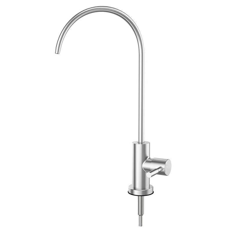 Modern Single-Handle Thermostatic Ceramic Brushed Metered Kitchen Faucet Zinc Alloy Ceramic Valve Core Single-Hole Installation (as the picture,Stainless Steel)