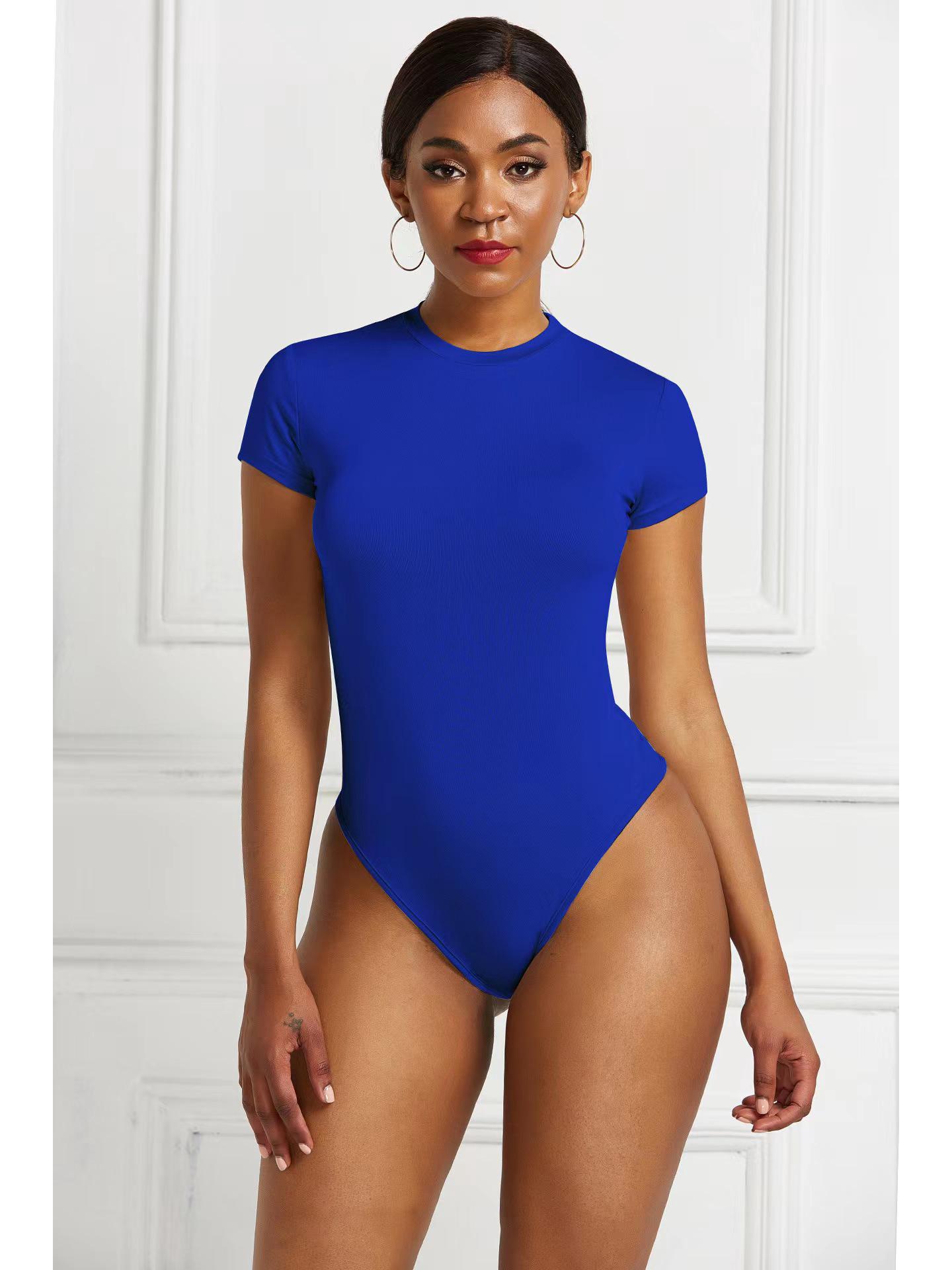 

Хит продаж европейский и американский однотонный боди с круглым вырезом - Формирующий фигуру базовый слой L