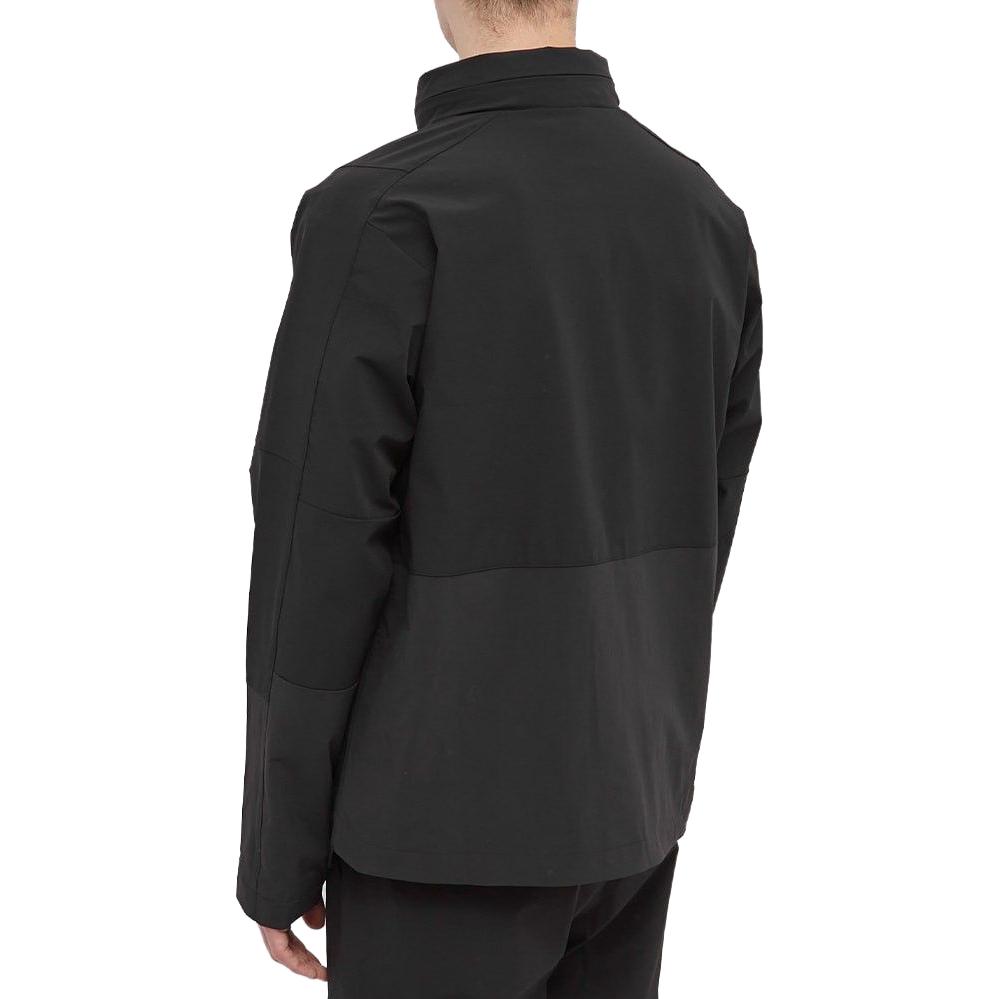 Adidas Solid Color Logo Zip Hooded Jacket Men Outerwear Black HE5204