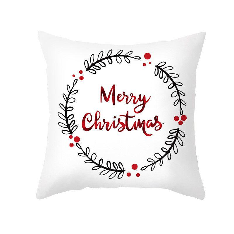Festive Christmas Pillow Case Cushion Cover Featuring Adorable Reindeer Design