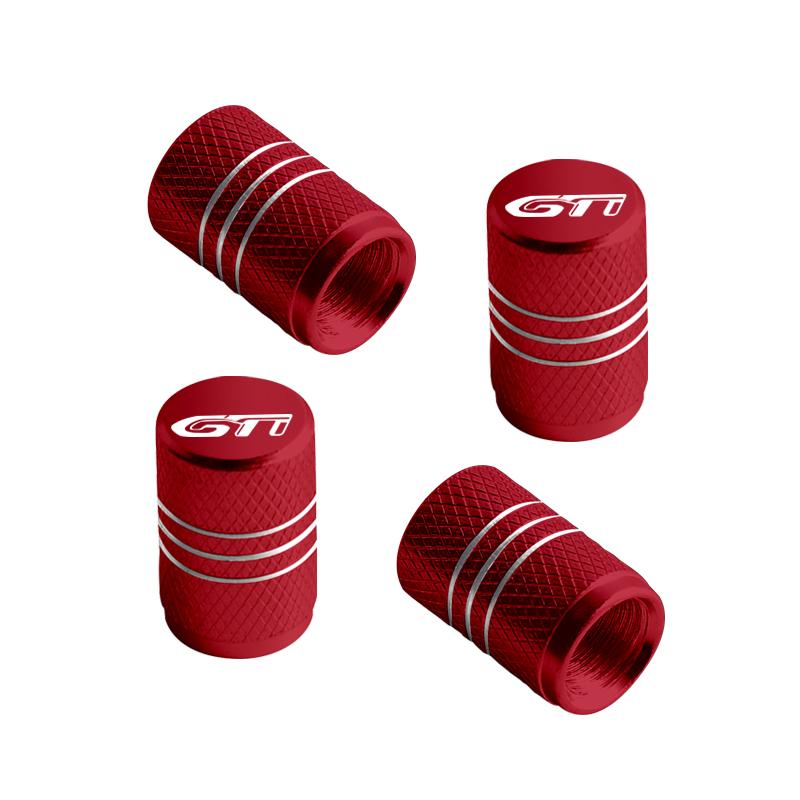 For VW VOLKSWAGEN 2026 New For Peugeot GTI Emblem 106 107 206 207 208 301 307 408 508 3008 Badge Car Wheel Tire Valve Caps Tyre
